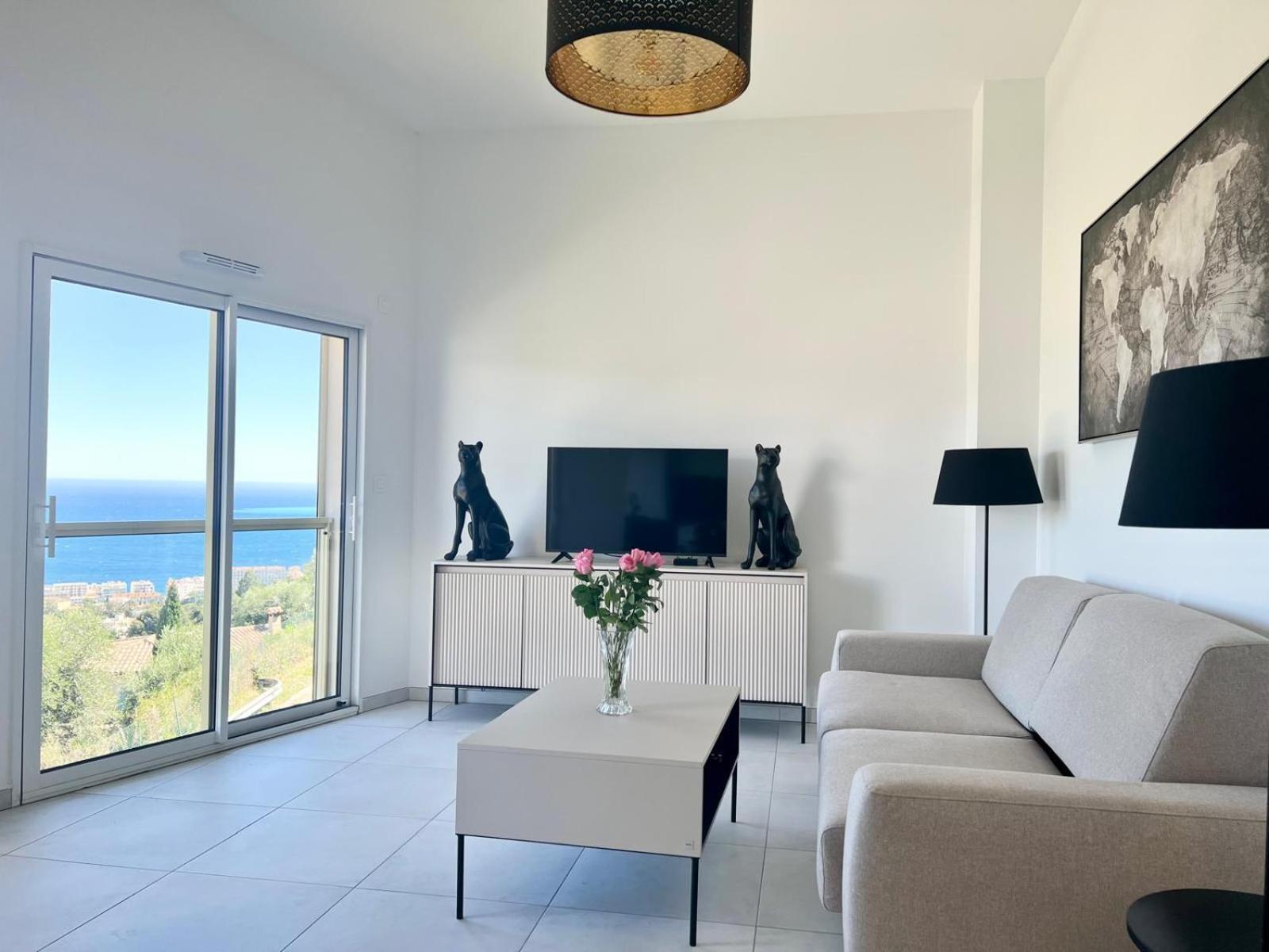 Panoramic Sea View Appartment Blue Pearl 尼斯 外观 照片